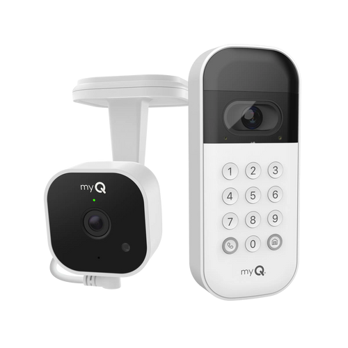 myQ Smart Garage Video Keypad + Smart Garage Camera Bundle